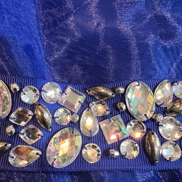 Charming Royal Blue Kids Formal Dress size 8 Worn once. - Picture 3 of 4